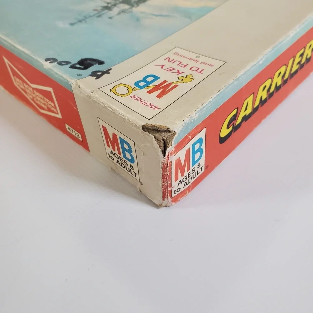 Carrier Strike! 1977 Board Game Milton Bradley Incomplete Vintage